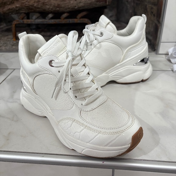 Michael Kors Katrina Mixed-Media Trainer - Picture 1 of 7